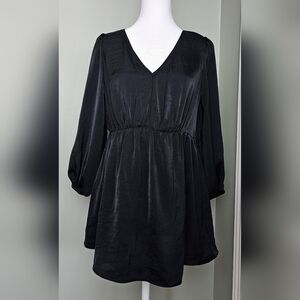 Isabel Maternity Elbow Sleeve Woven Back Cut Out Maternity Shirt BLACK SMALL